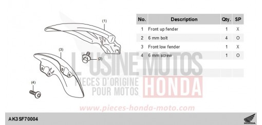 KIT,FR FENDER CL500AS de 2025